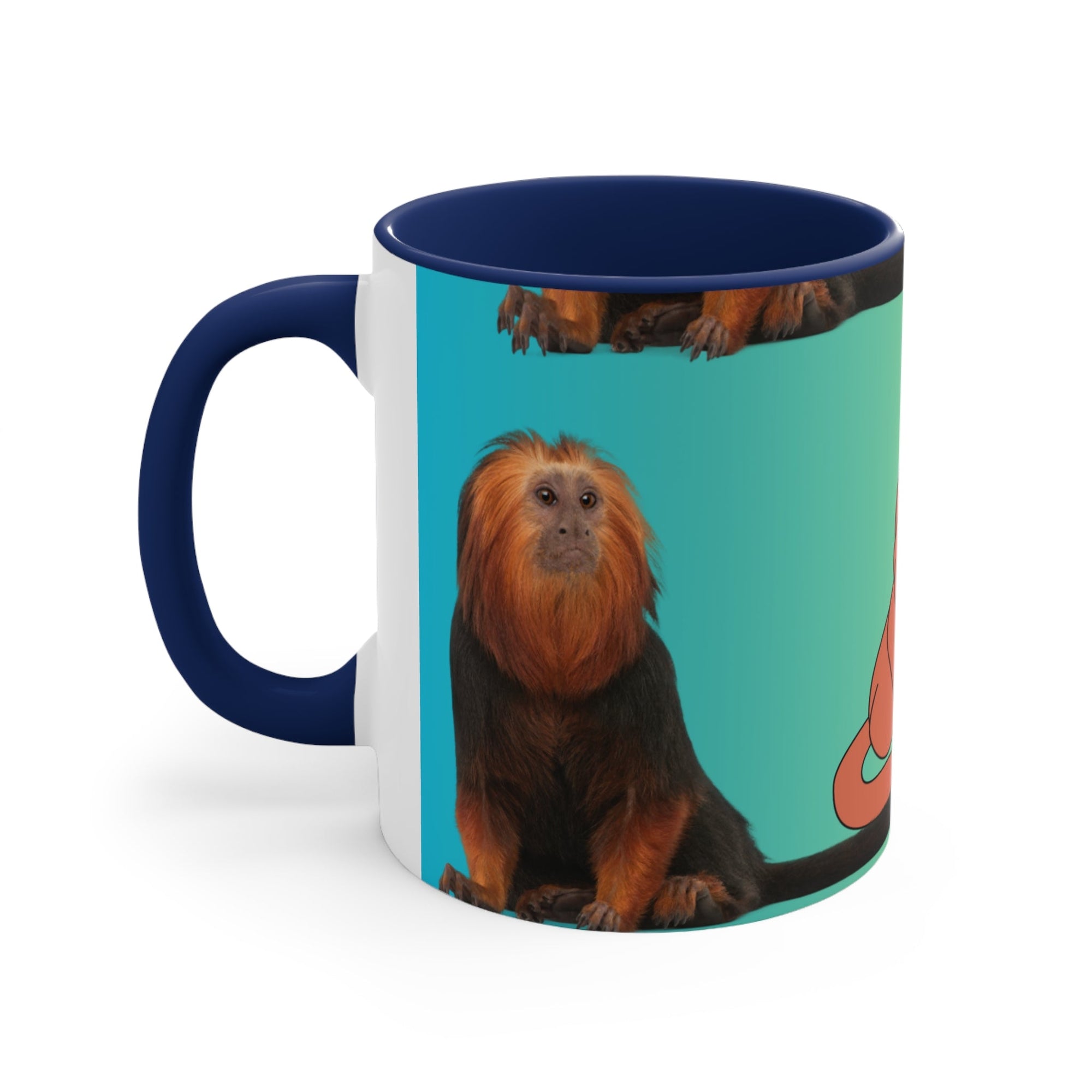 Accent Coffee Mug, 11oz - Iconic Golden Lion Tamarin - Primation