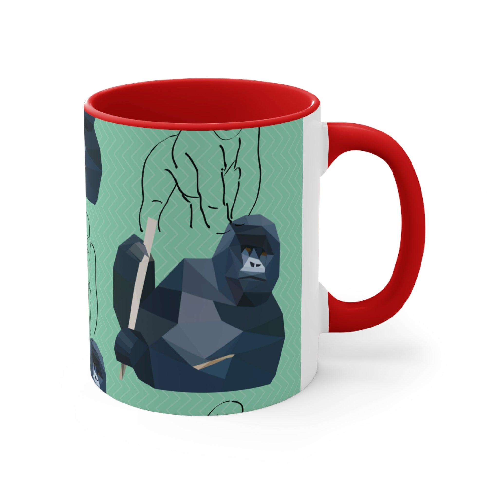 Accent Coffee Mug, 11oz - Iconic Gorilla - Primation