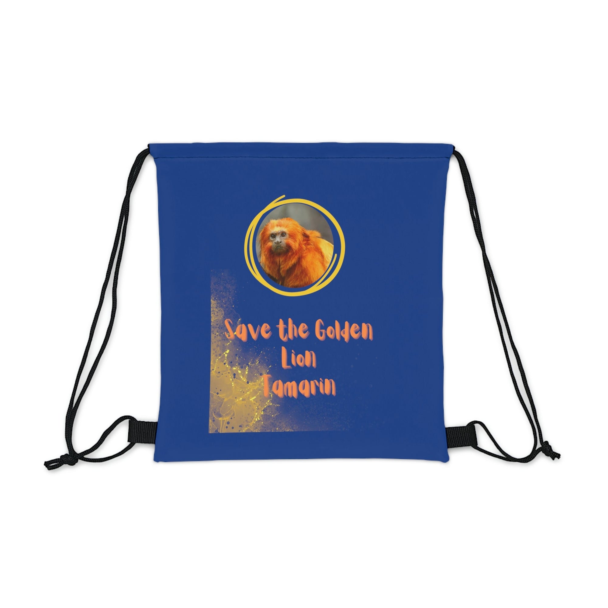 Iconic Golden Lion Tamarin Outdoor Drawstring Bag - Primation