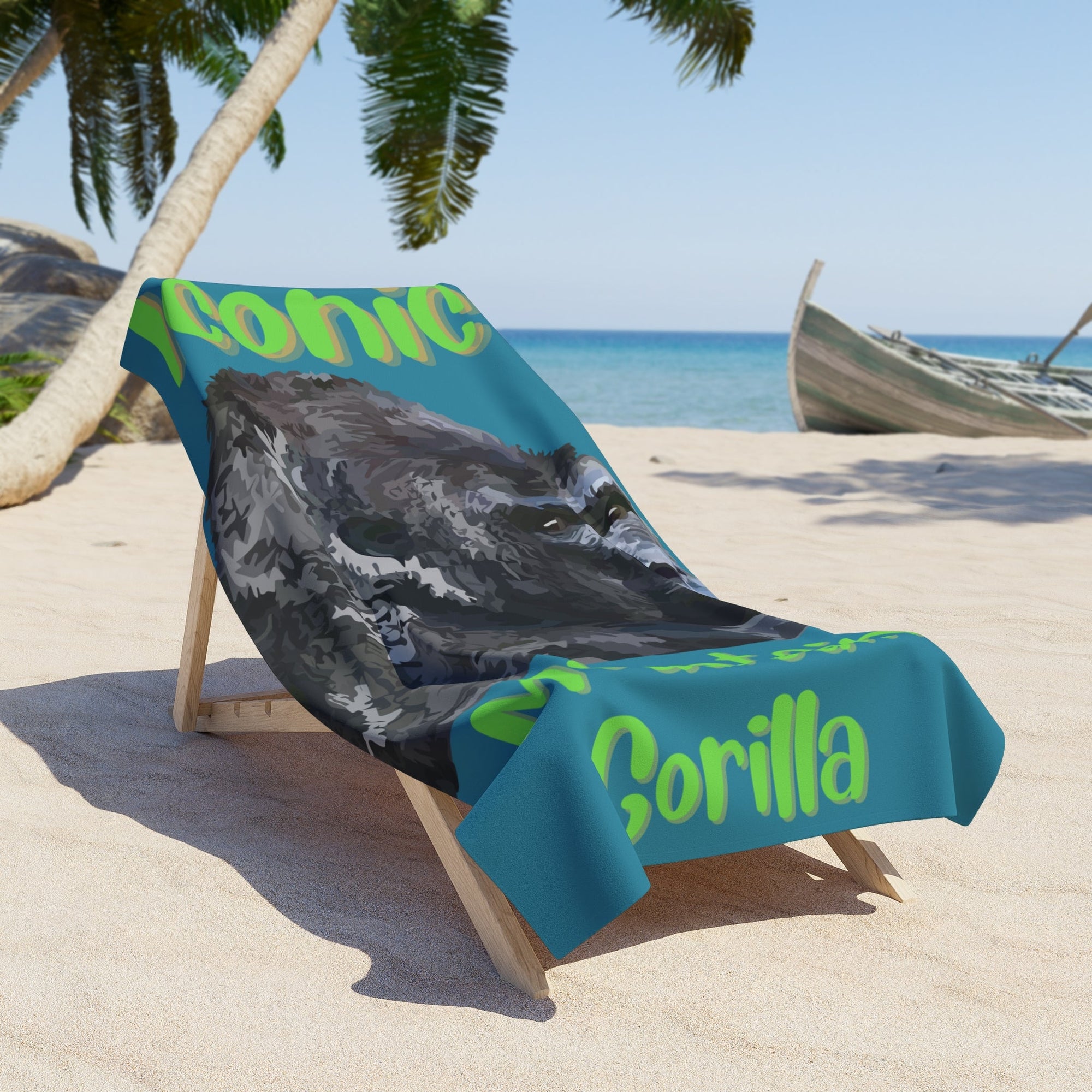 Iconic Mountain Gorilla Beach Towel - Primation
